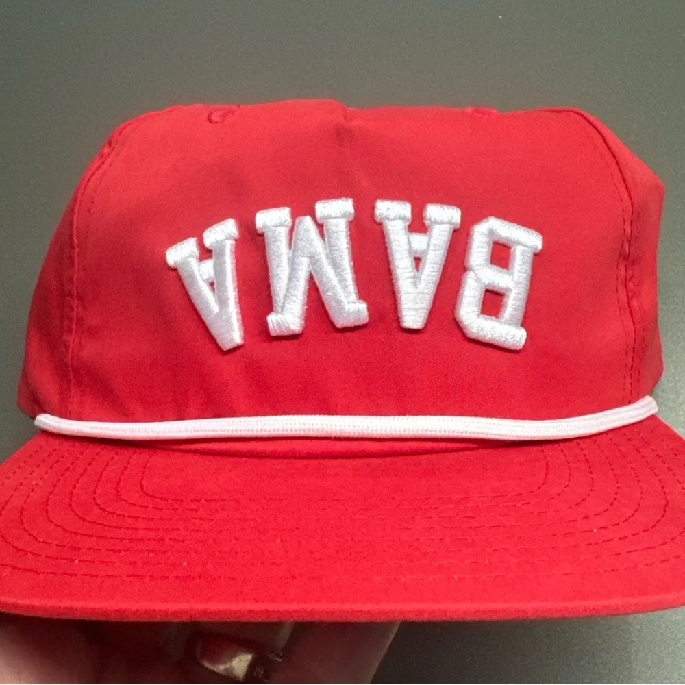 Upside Down Alabama Bama Crimson performance hat cap new - Picture 7 of 7
